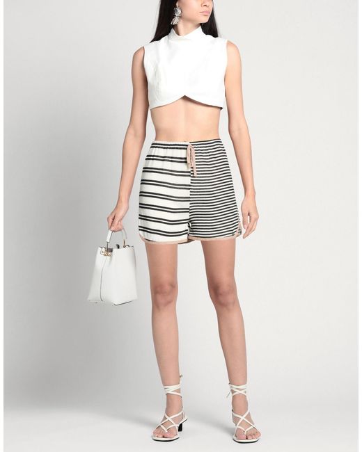 Please Black Shorts & Bermuda Shorts Cotton, Polyester