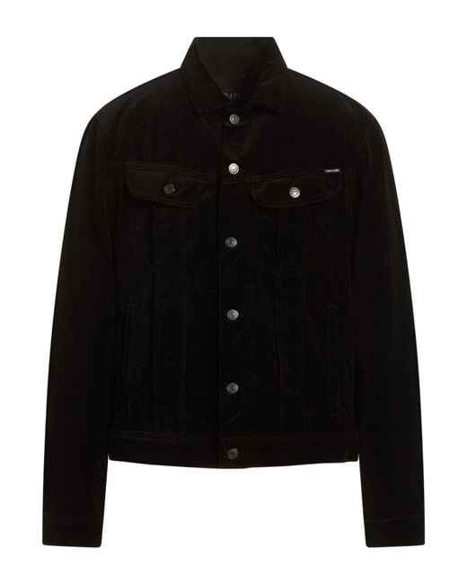 Tom Ford Black Jacket Cotton for men