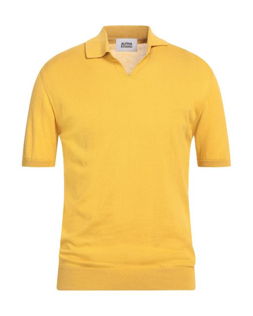 Alpha Studio Poloshirt in Yellow für Herren