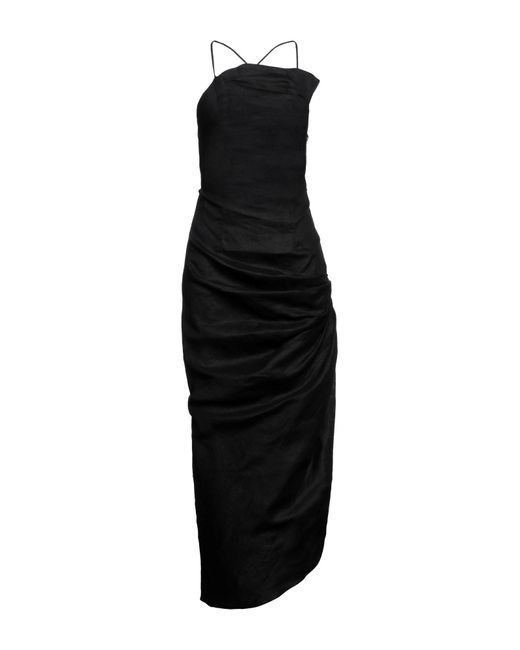 ACTUALEE Black Maxi Dress