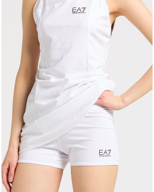 EA7 White Mini Dresses
