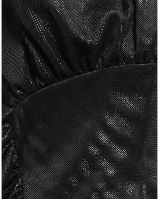 SIMONA CORSELLINI Black Mini Dress Polyester, Elastane