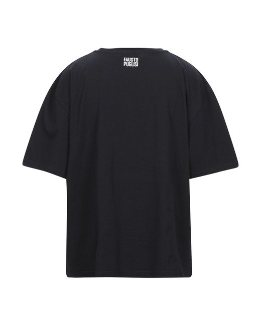 Fausto Puglisi Black T-Shirt Cotton for men