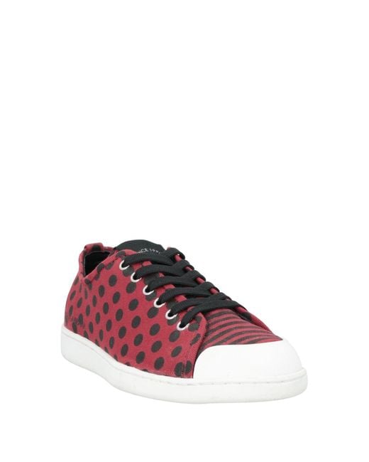 Dolce & Gabbana Red Sneakers Textile Fibers