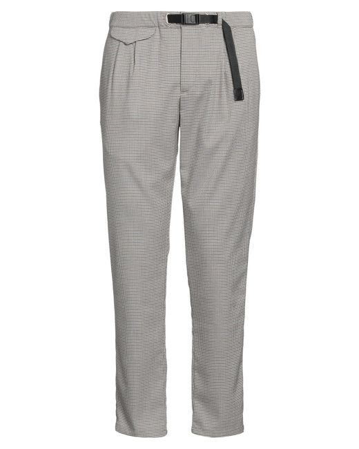 White Sand Gray Pants Polyester, Viscose, Elastane for men