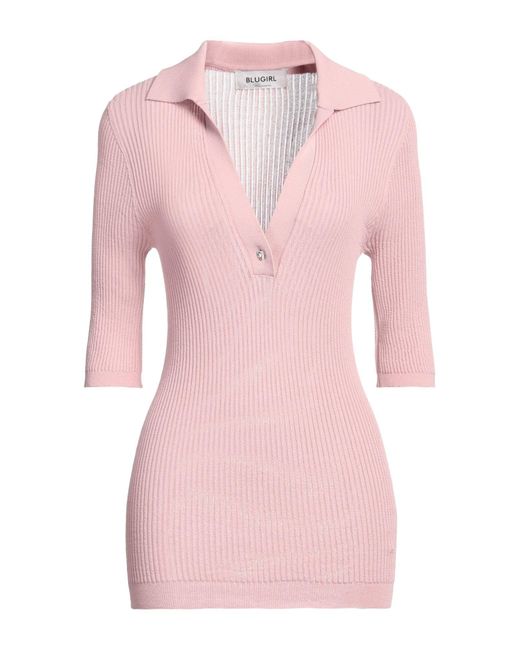 Blugirl Blumarine Pink Sweater Viscose, Polyamide