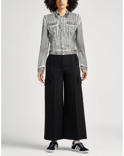 DSquared² Gray Denim Outerwear Cotton, Elastane