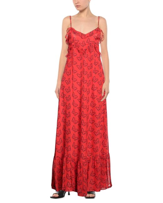 Blugirl Blumarine Red Maxi Dress