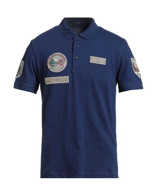 Polo Aeronautica Militare pour homme en coloris Blue
