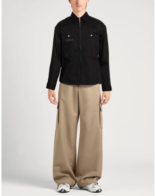 Belstaff Black Jacket Cotton, Elastane for men