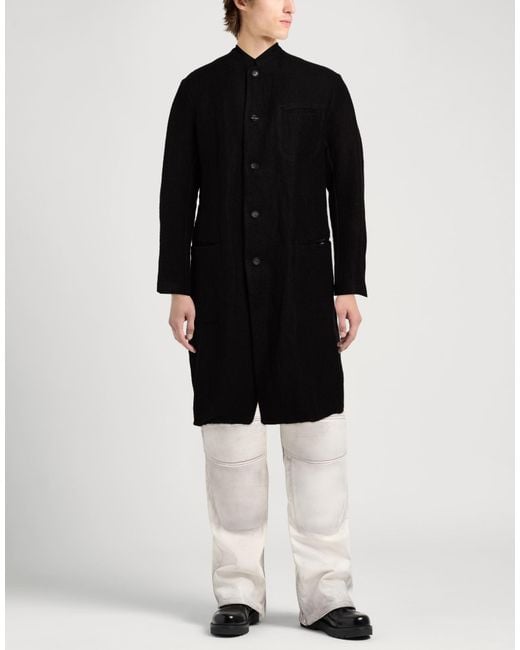 Masnada Black Coat Hemp, Wool for men