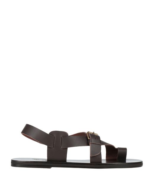 Ancient Greek Sandals White Thong Sandal for men