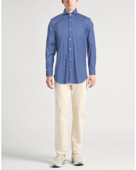 Fedeli Blue Shirt for men