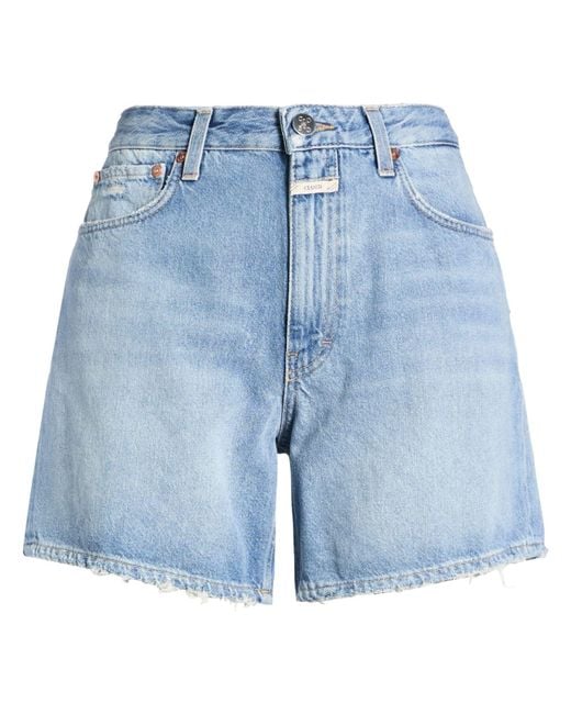 Closed Blue Denim Shorts Cotton, Recycled Cotton