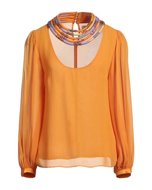 Nenette Orange Tops