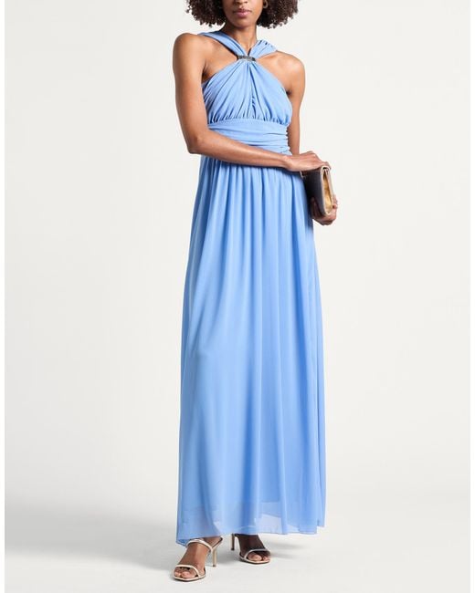 Liu Jo Blue Maxi Dress Polyester