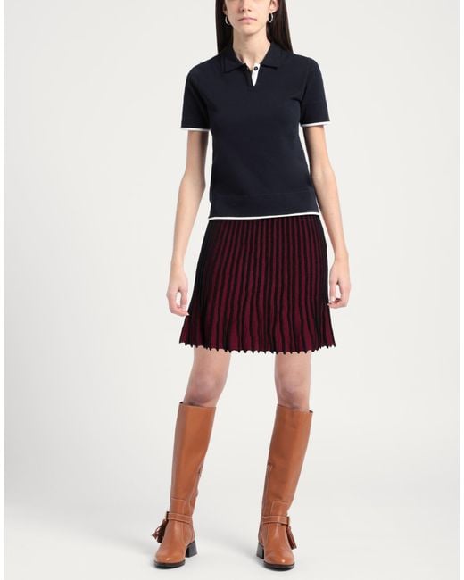 MVP WARDROBE Purple Mini Skirt Ecovero Viscose, Organic Cotton, Polyester
