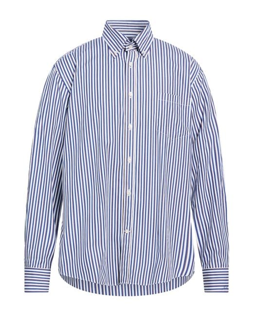 Paul & Shark Blue Shirt Cotton for men