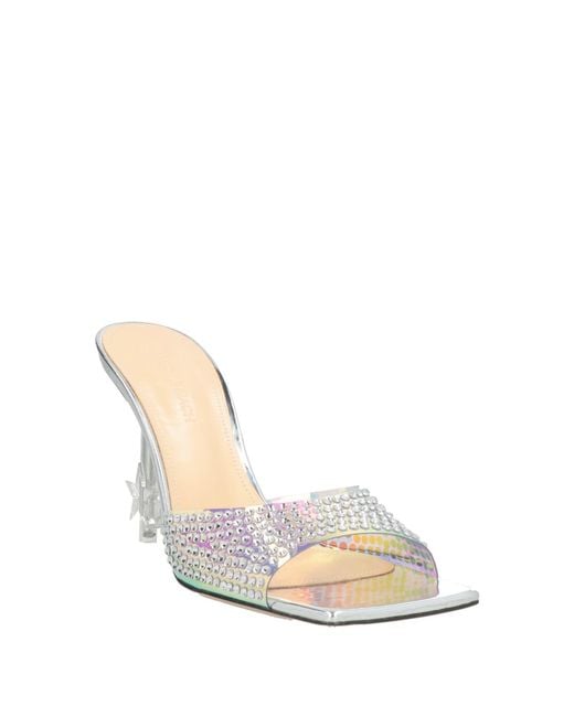 Mach & Mach White Sandals Plastic
