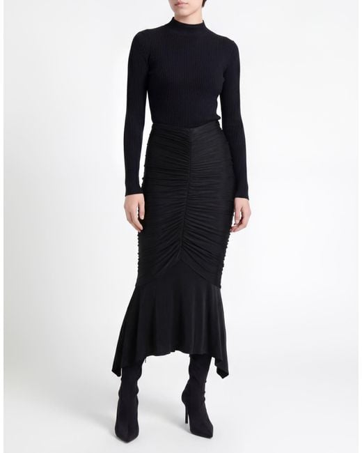 Alexandre Vauthier Black Midi Skirt Viscose, Elastane