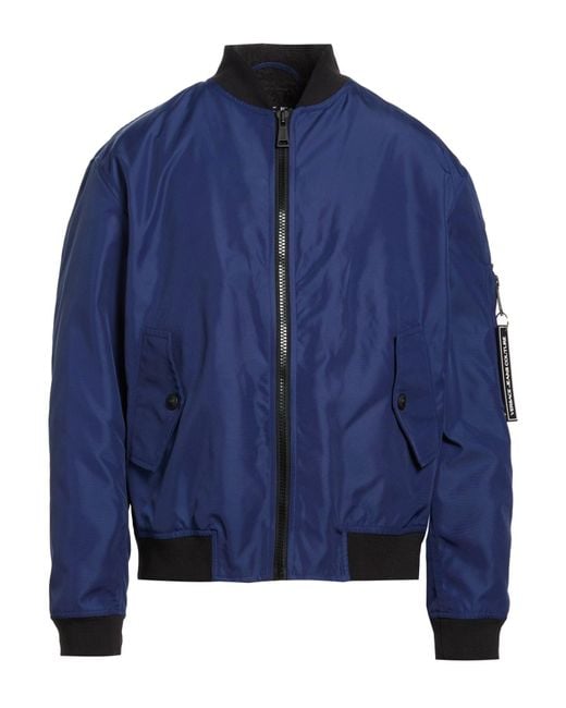 Versace Jeans Couture Blue Jacket Polyamide for men