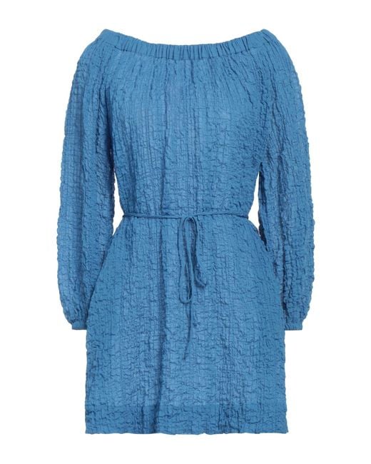 Three Graces London Blue Mini-Kleid