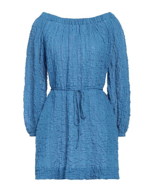 Three Graces London Blue Mini-Kleid