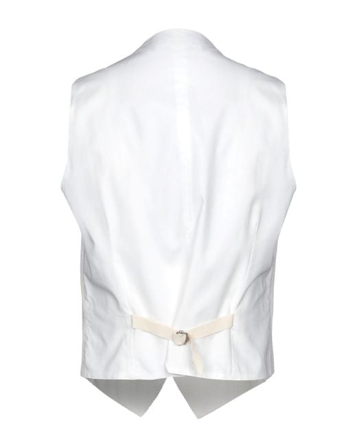Tagliatore White Waistcoat for men
