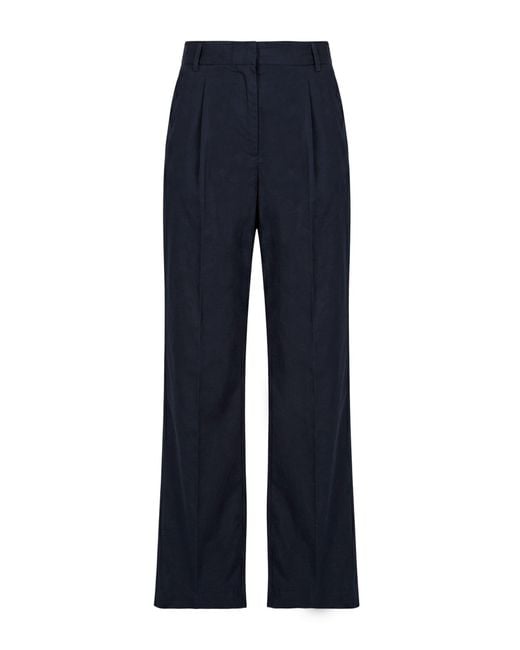 Officine Generale Blue Midnight Pants Organic Cotton
