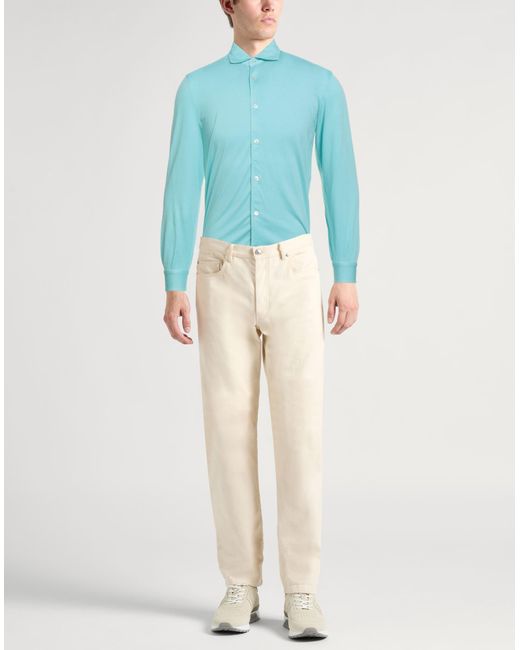 Fedeli Blue Shirts for men