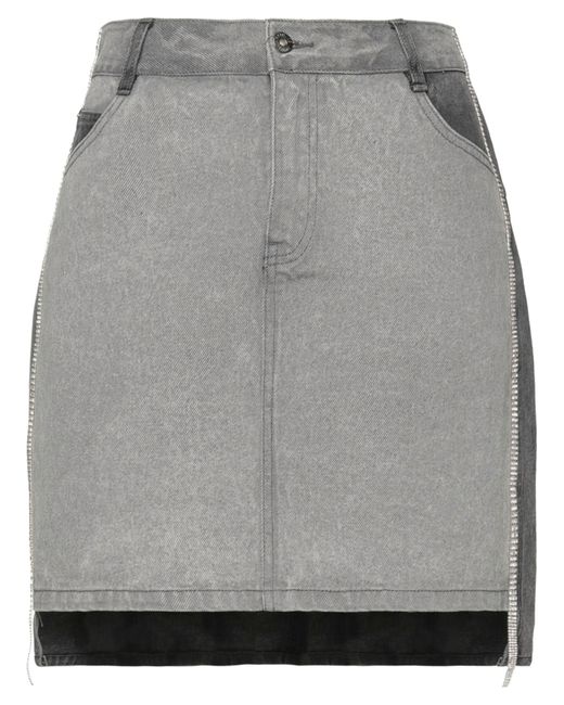 Twinset Gray Jeansrock