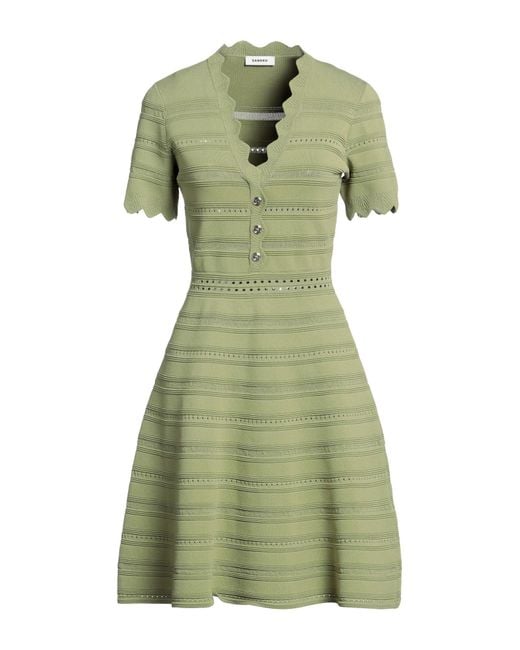 Sandro Green Mini Dress