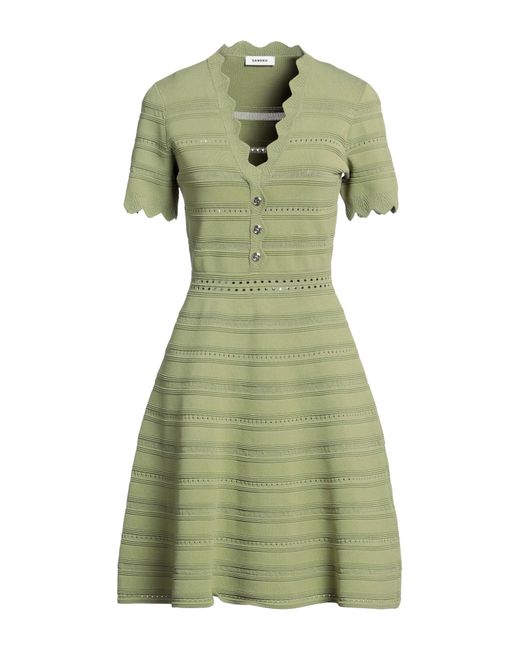 Sandro Mini Dress in Green | Lyst