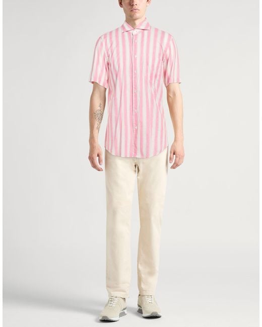 Fedeli Pink Shirts for men