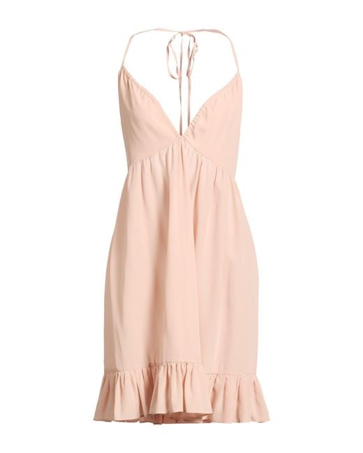 Jucca Pink Mini Dress Silk