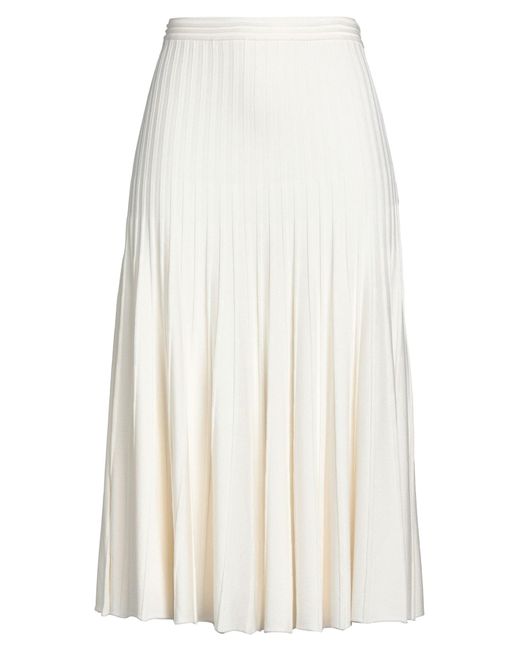 Gonna Midi di Elisabetta Franchi in White
