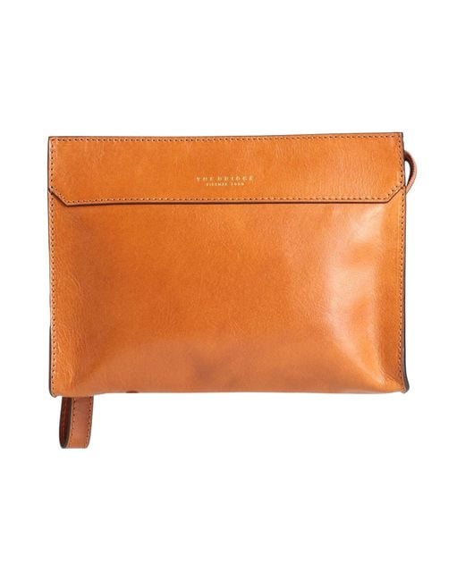The Bridge Orange Handbag for men
