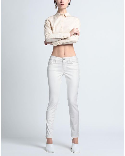 Salsa Jeans White Jeans Cotton, Elastane