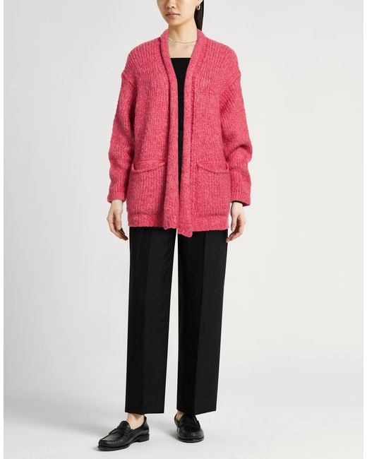 Forte_forte Pink Cardigan Acrylic, Mohair Wool, Wool, Polyamide