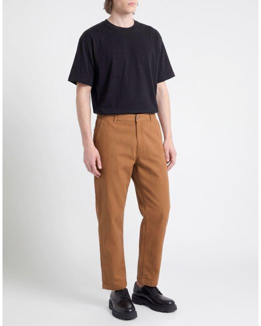 Moschino Natural Camel Pants Cotton for men