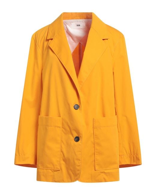 SOLOTRE Yellow Blazer Cotton