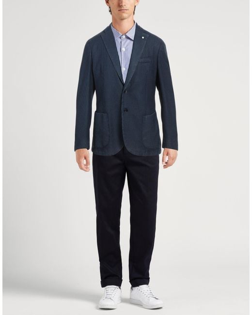 L.b.m. 1911 Blue Blazer Wool for men