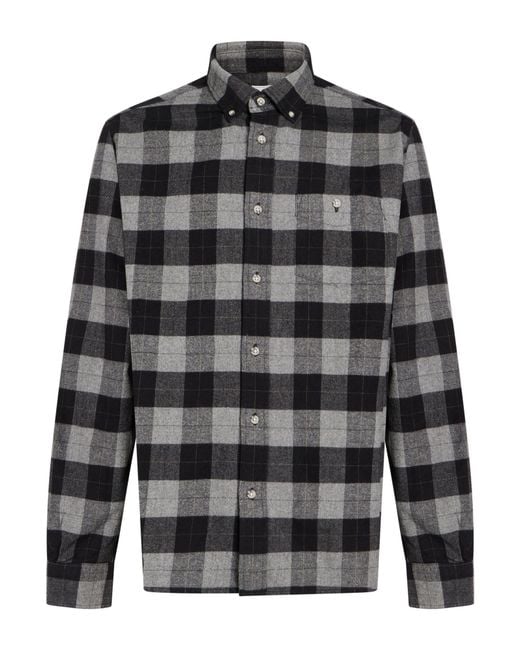 Woolrich Gray Shirt Cotton for men