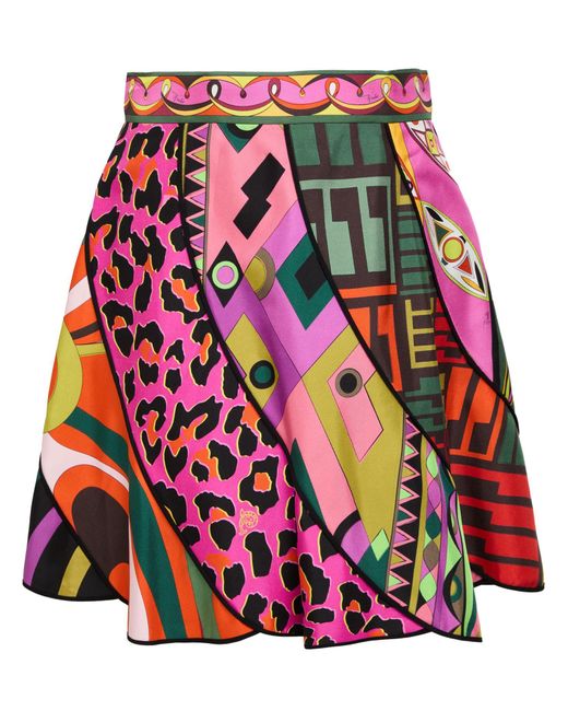 Mini-jupe Emilio Pucci en coloris Red