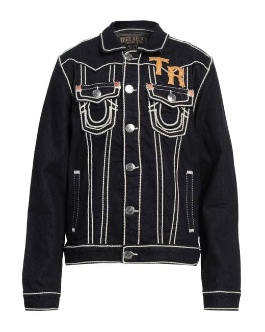 True Religion Black Denim Outerwear for men