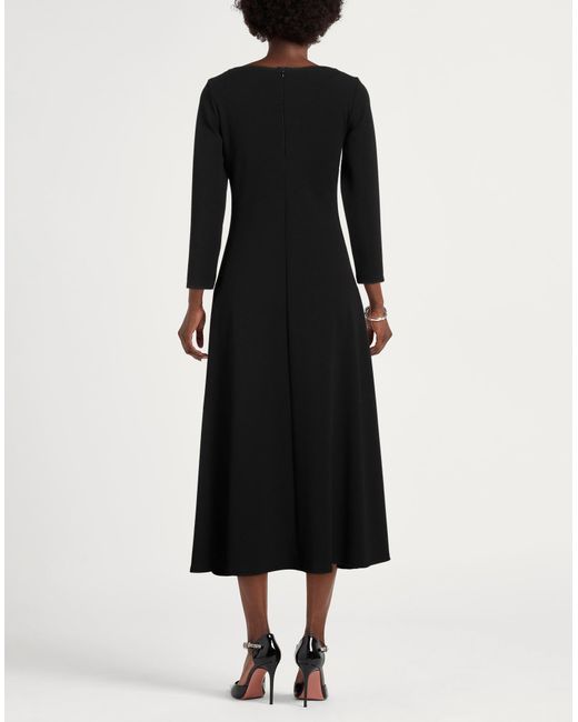 Alpha Studio Black Midi-Kleid
