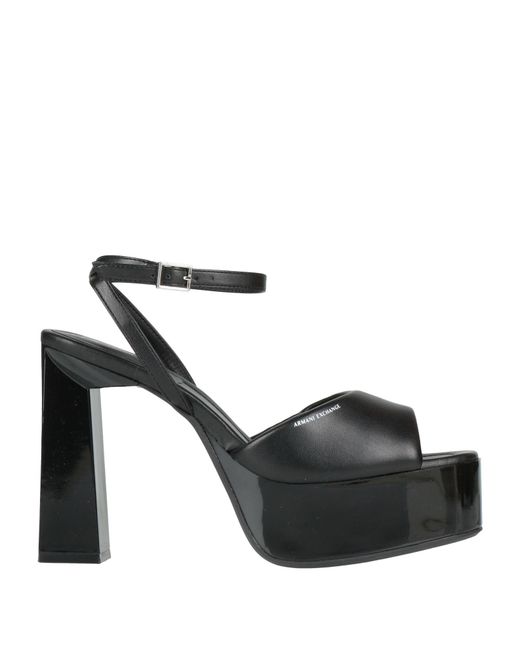 ARMANI EXCHANGE Black Sandals