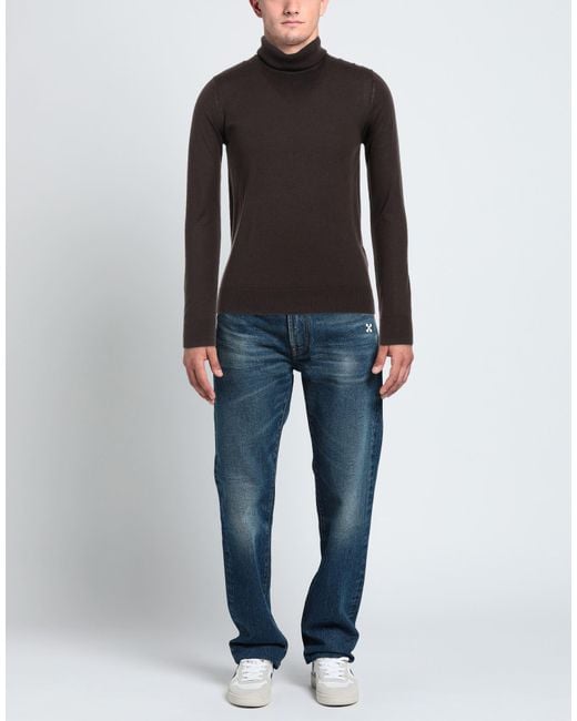 Alpha Studio Black Turtleneck for men