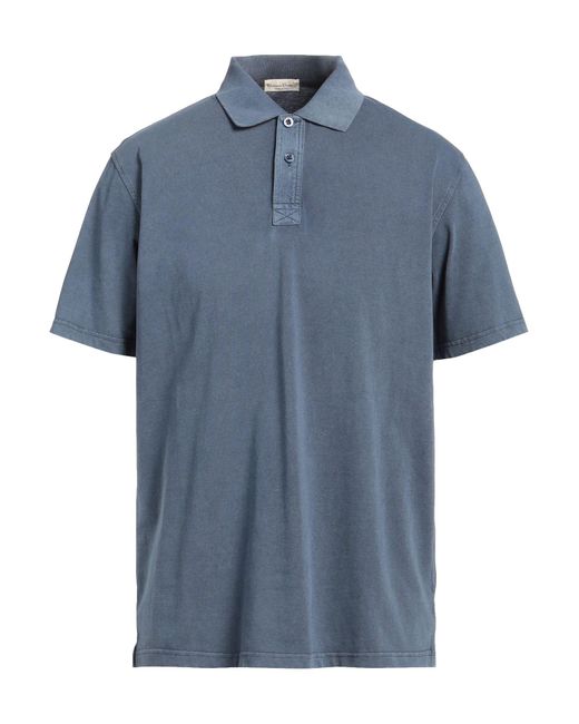 Cashmere Company Blue Polo Shirt Cotton for men