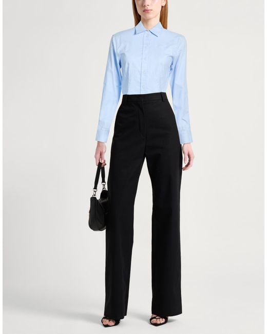 Karl Lagerfeld Blue Shirt Cotton, Elastane